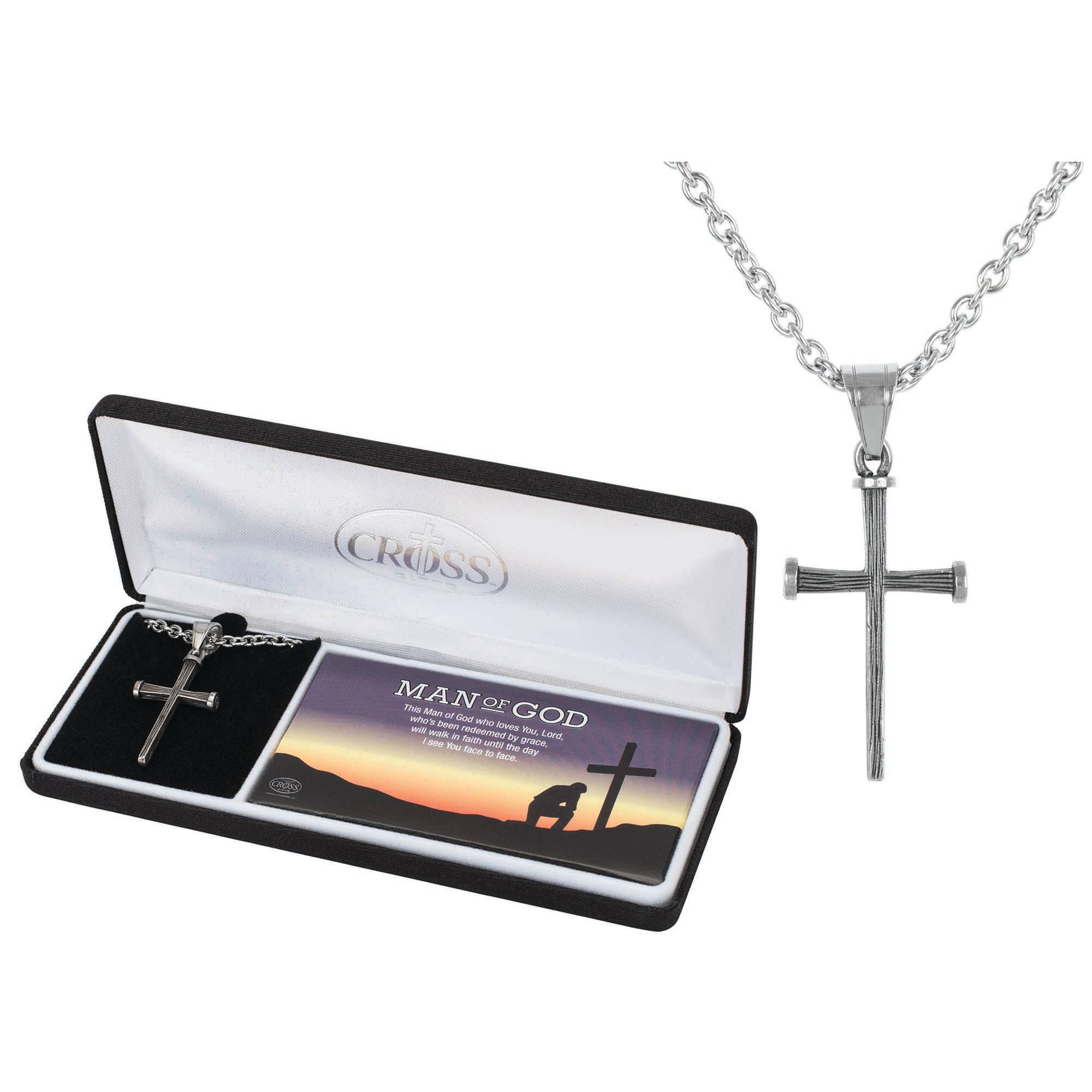 Express Your Love Gifts Jesus Died for You Faith Gear Galatians Necklace Engraved Stainless Steel Dog Tag w 24 Chain
